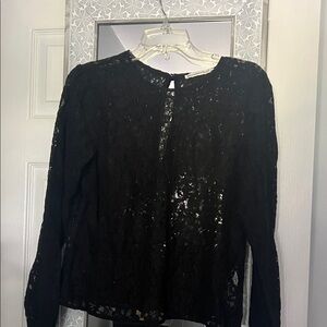 Abercrombie & Fitch Black Lace Blouse